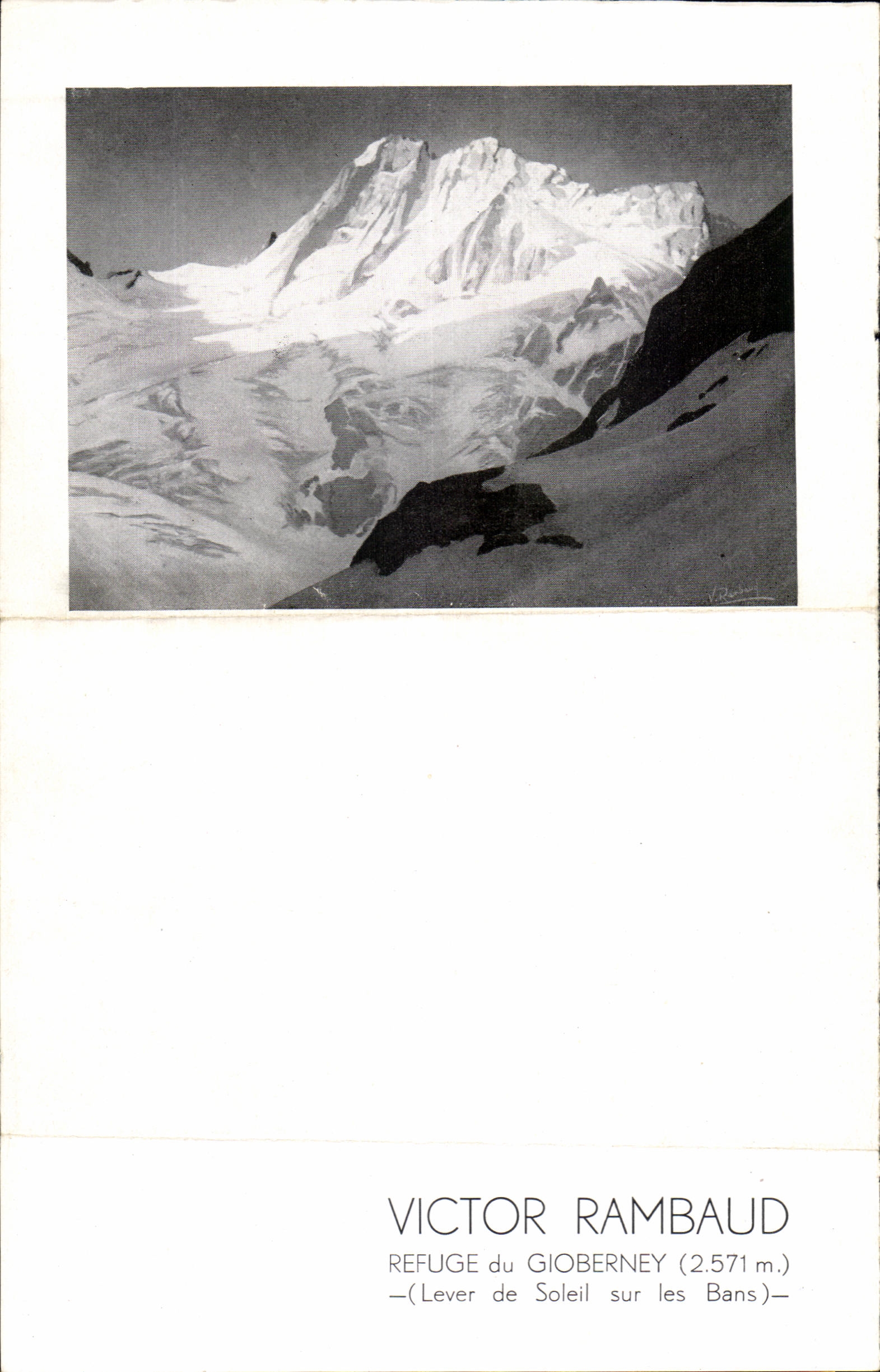 Refuge du Gioberney (2.571 m.) — Lever de Soleil sur les Bans — Victor Rambaud