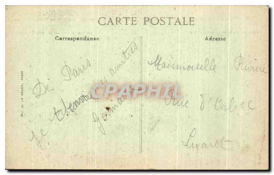 CPA Paris Notre Dame  — Rückseite