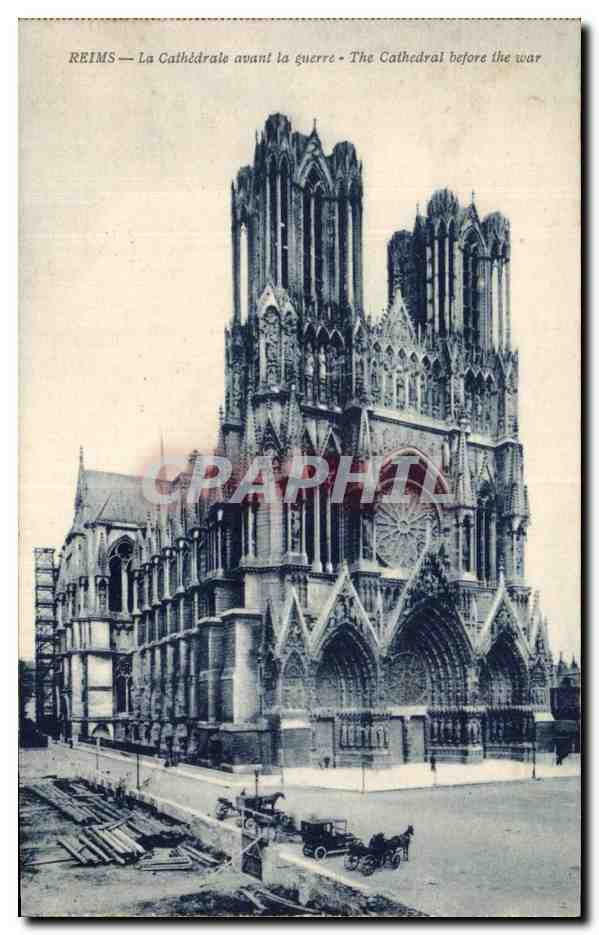 CPA Reims La Cathedrale avant la Guerre