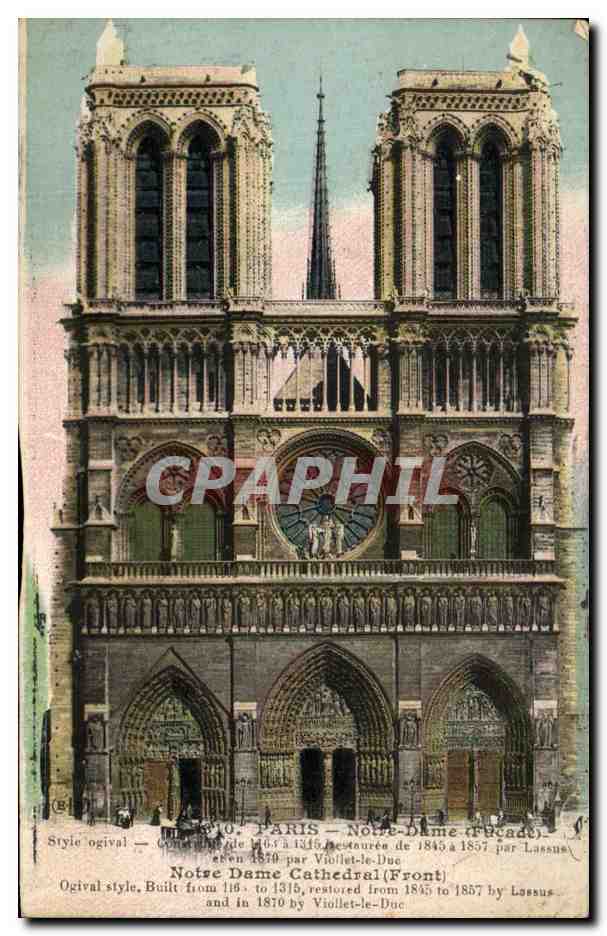 CPA Paris Notre Dame Cathedrale 