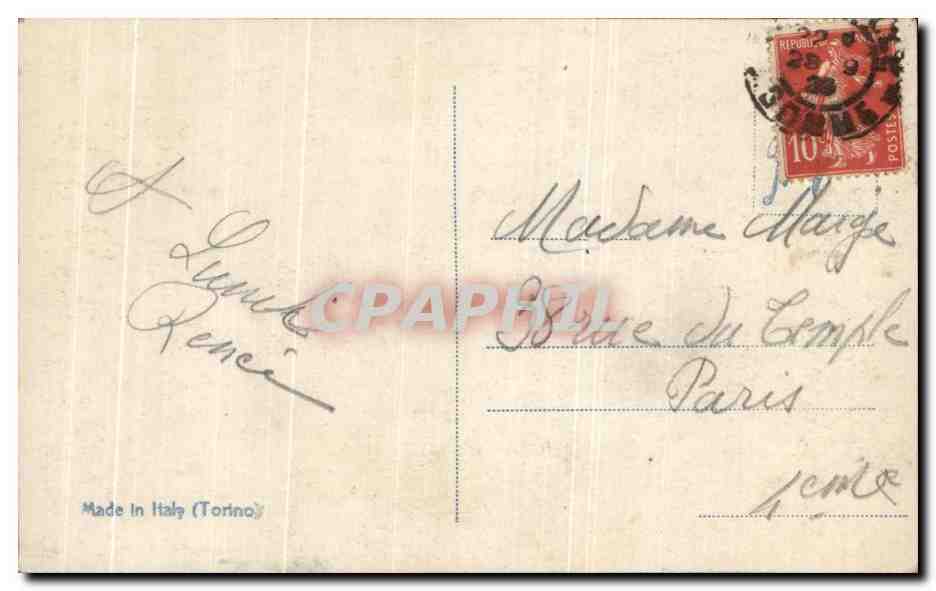 CPA Fantaisie Paysage au bord de l'eau — Rückseite
