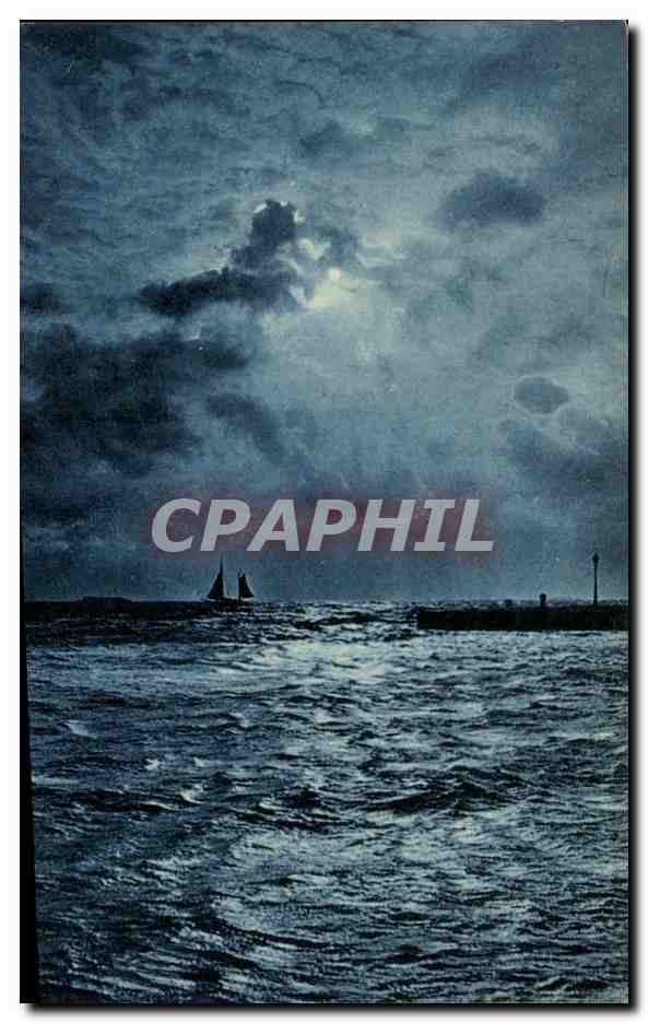 CPA Paysage au bord de l'eau Bateau