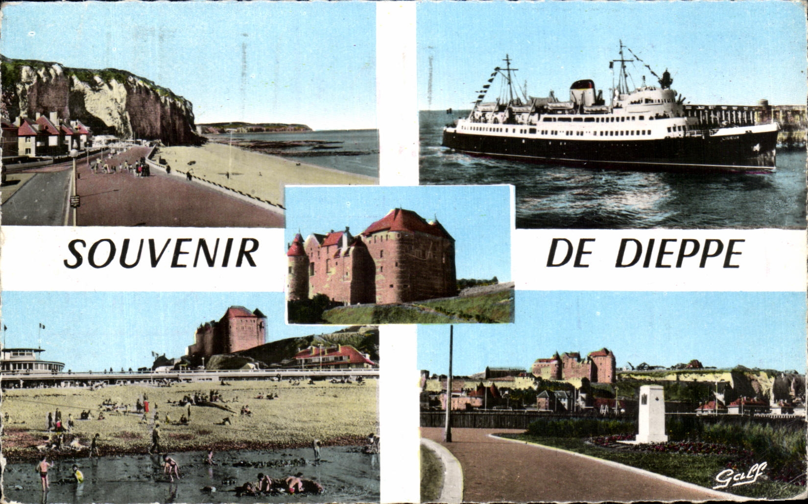 CPA Souvenir De Dieppe Bateau