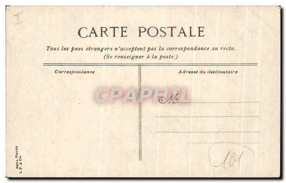 CPA Vichy l'Hotel de Ville — Verso