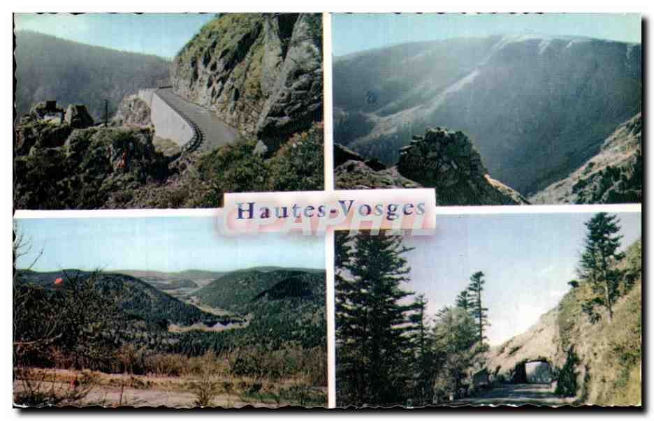 Hautes-Vosges — Panoramablick und Straßen — Editions Higoumène (Eas-Rhin)