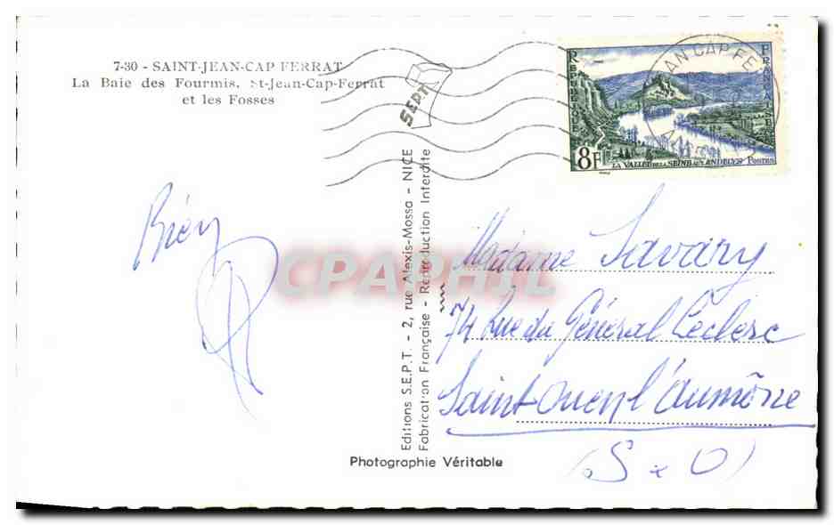 La Baie des Fourmis et les Fosses — Saint-Jean-Cap-Ferrat — Éditions S.E.P.T. — Reverso