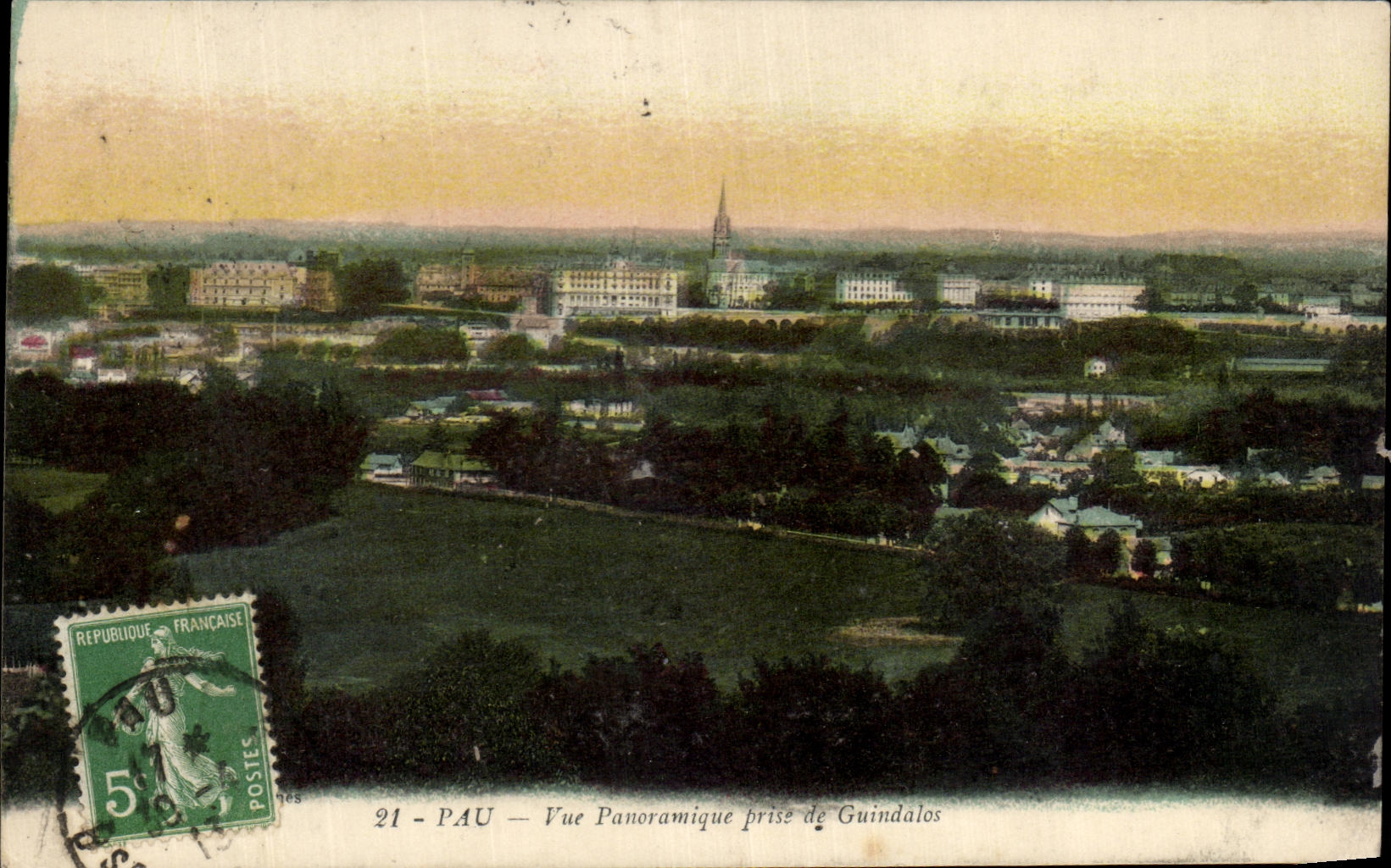 Pau — Vue panoramique prise de Guindalos — Éditeur non identifié, n° 21