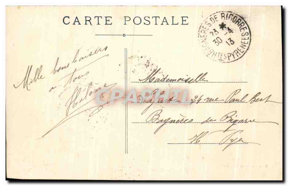 Pau — Vue panoramique prise de Guindalos — Éditeur non identifié, n° 21 — Rückseite