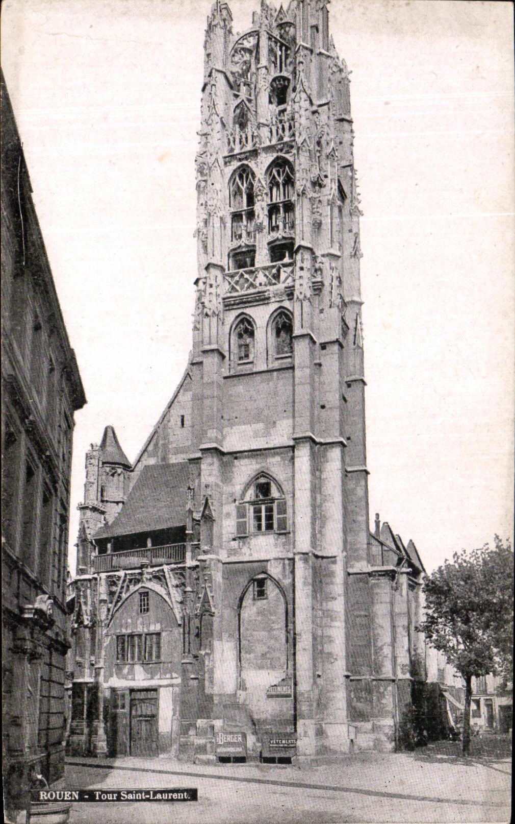 CPA Rouen Tour Saint Laurent