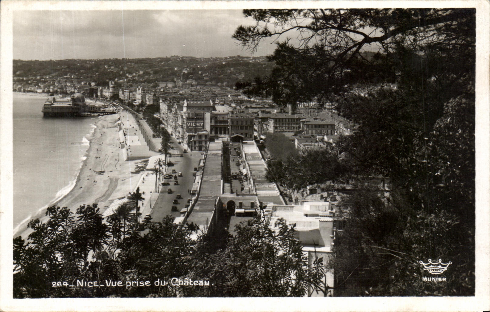 CPA Nice Vue Prise Du Chateau