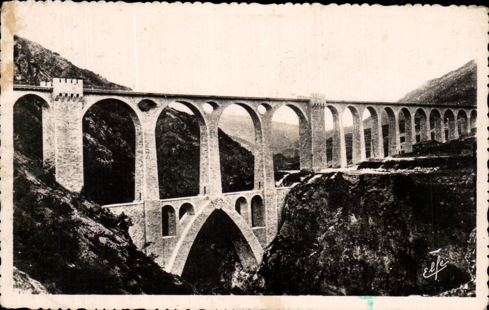 CPA Nouvelle Ligne Electrique De La Vallee De La Tet Le Grand Pont Viaduc Sejourne