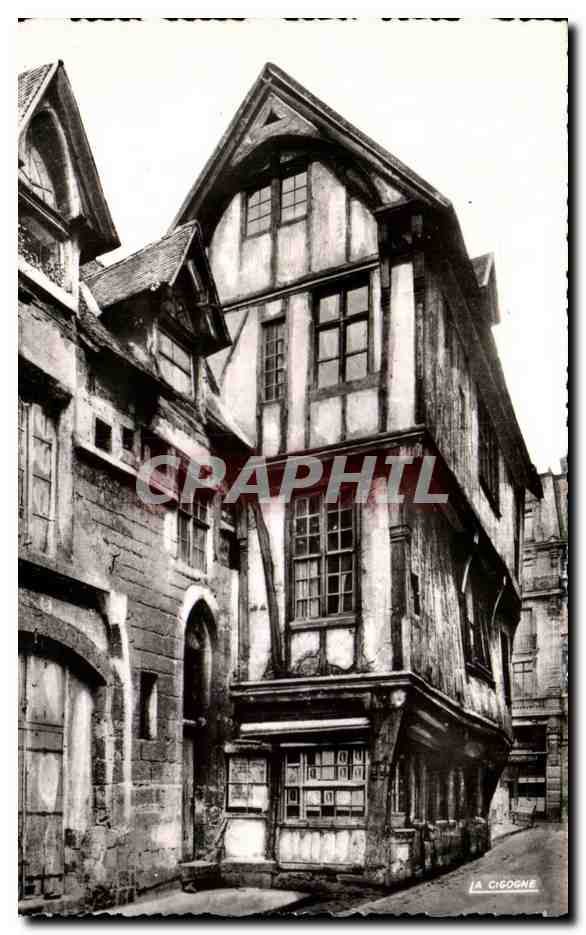 CPA Rouen Vieille Maison Rue Saint Romain
