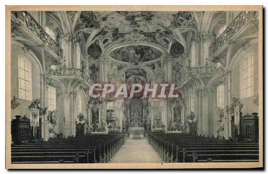 CPA Cistercienser Probstei Birnau Inneres Der Kirche