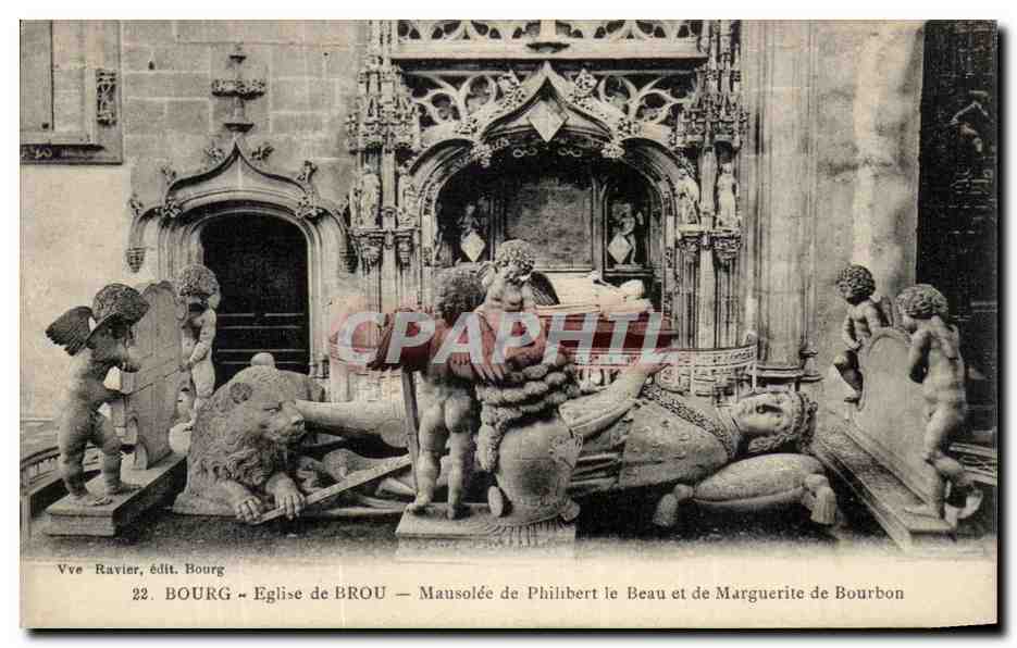 Bourg - Église de Brou — Mausolée de Philibert le Beau et de Marguerite de Bourbon