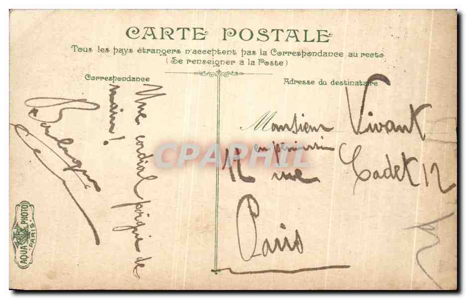 Antike Ansichtskarte Saint Germain en Laye Les loges — Rückseite