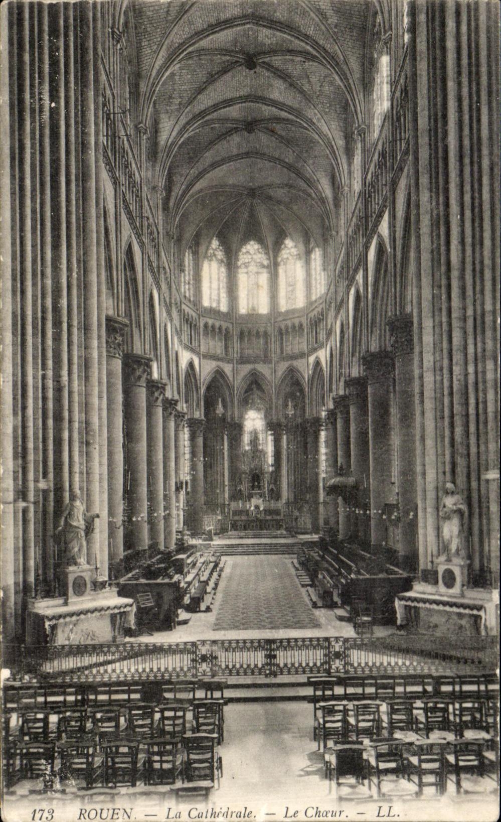 CPA Rouen La Cathedrale Le Choeur