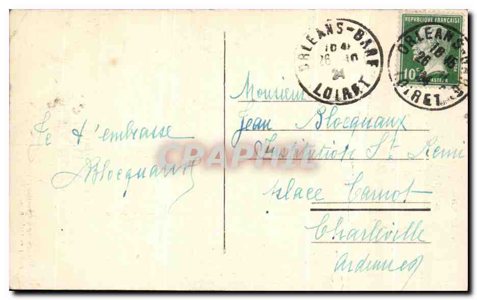 CPA Orleans Le Musee Galeries Orleanaises — Verso