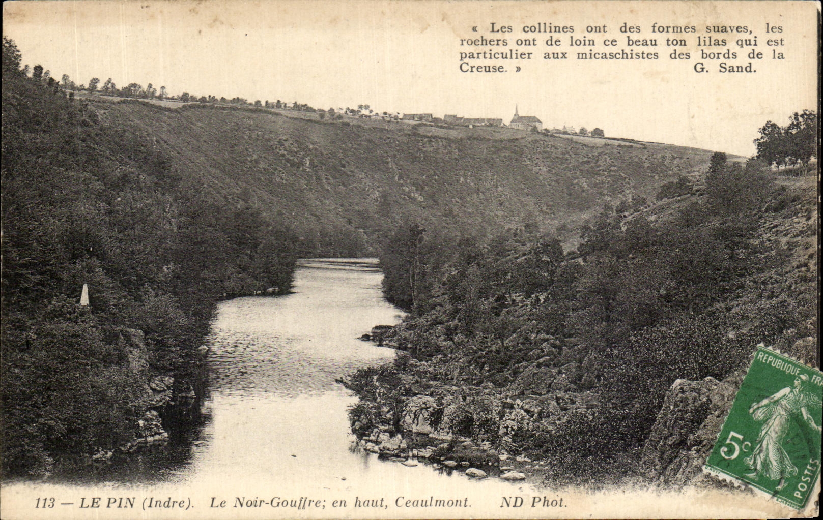 CPA Le Pin Le Noir Gouffre En Haut Ceaulmont