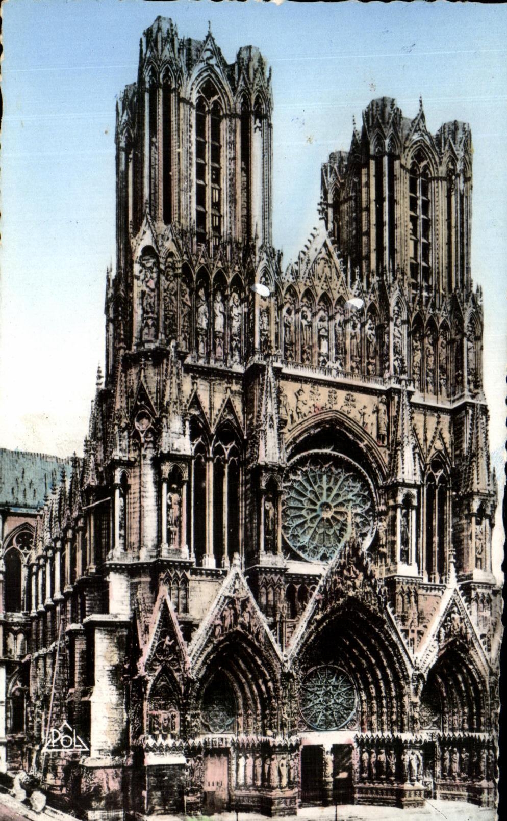 Reims — La Cathédrale (XIIIe siècle) — avant la Grande Guerre 1914-1918 — éditeur Jacques Fréville, Reims