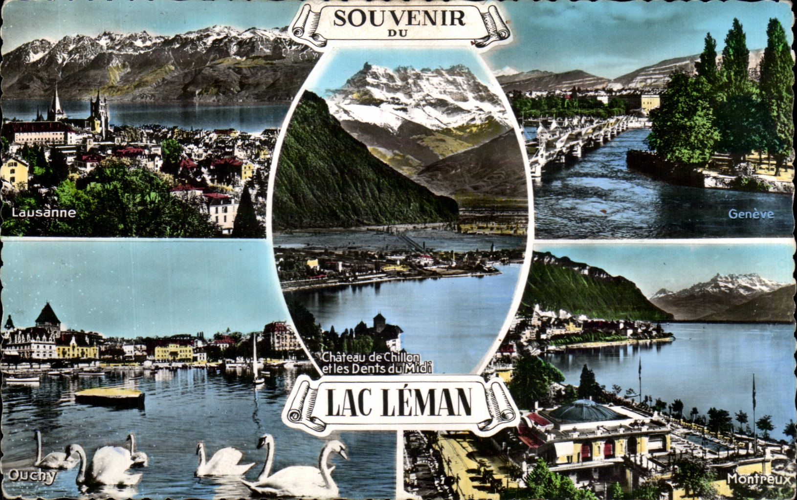 Lac Léman — Souvenir du Midi — Éditions G. JMEER, Genève
