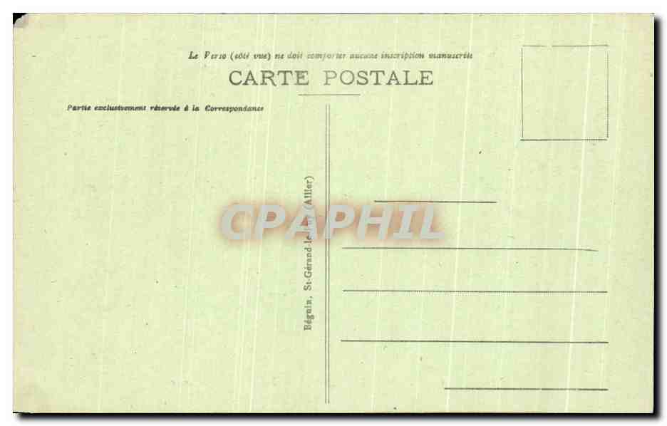 CPA L'Auvergne Pittoresque Le pont L'Usine et le Barrage des Fades sur la sioule — Verso
