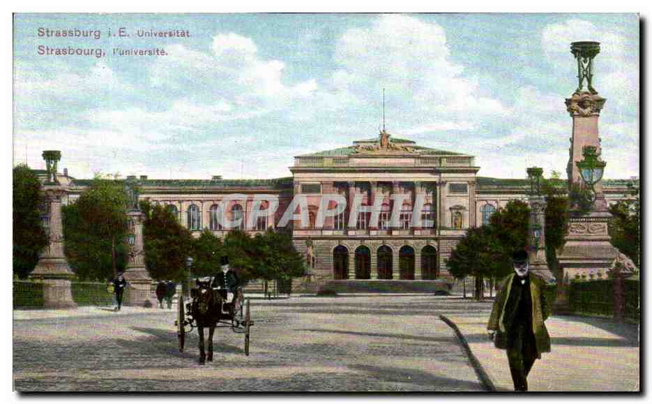 CPA Strassburg Vue Generale Universite 