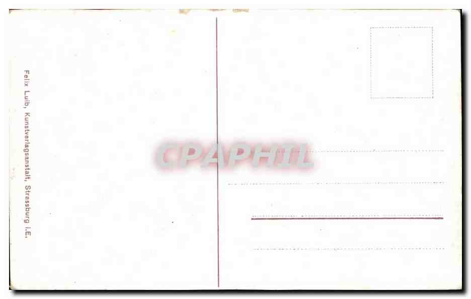 CPA Strassburg Vue Generale — Verso