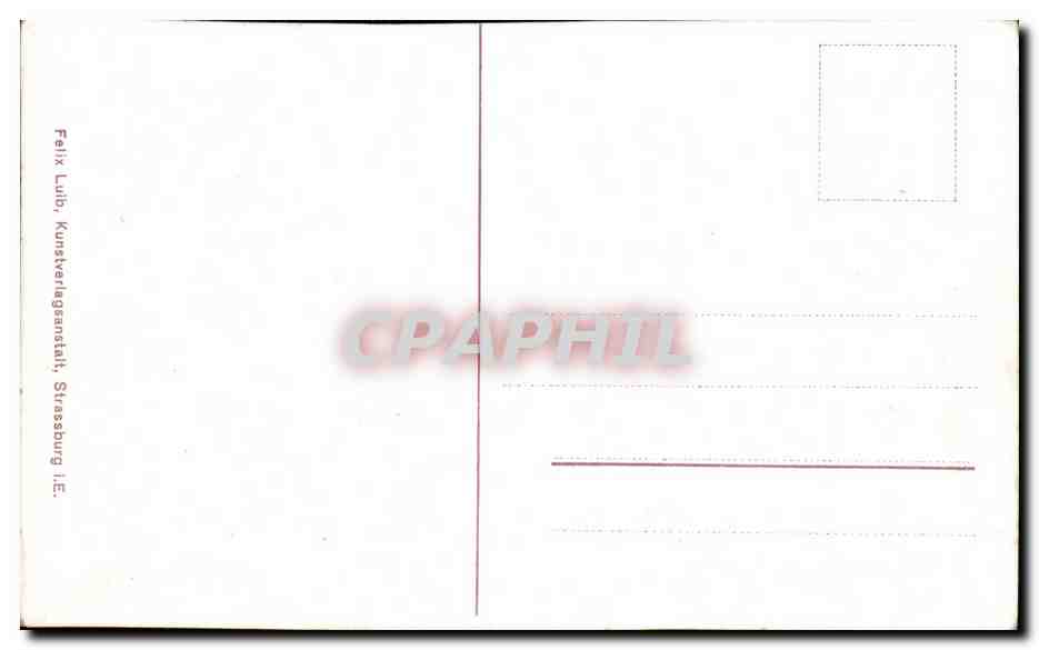 CPA Strassburg Gesammtansicht — Verso