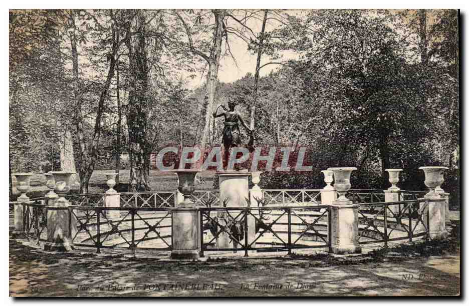 Garten des Palastes von Fontainebleau — Fontaine de Diane — ND. Pro