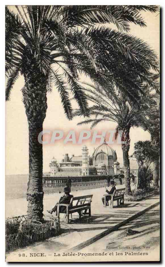 CPA Nice La Jetee Promenade et les Palmiers