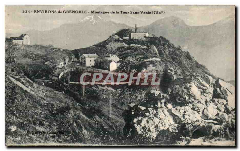 Environ de Grenoble — Montagne de la Tour Sans-Venin (750m) — Éditeur : Belfort, Grenoble