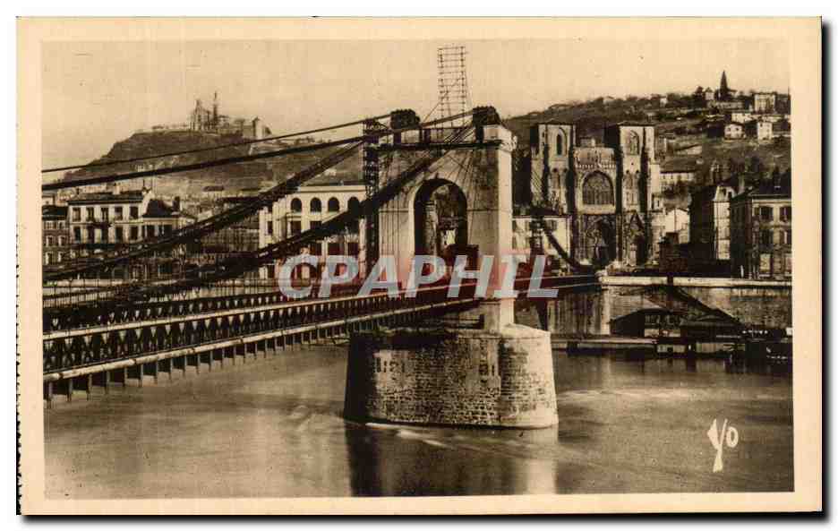 Vienne-sur-le-Rhône — Pont de Sainte-Colombe et Cathédrale Saint-Maurice — Édit. J. Cellard, Lyon
