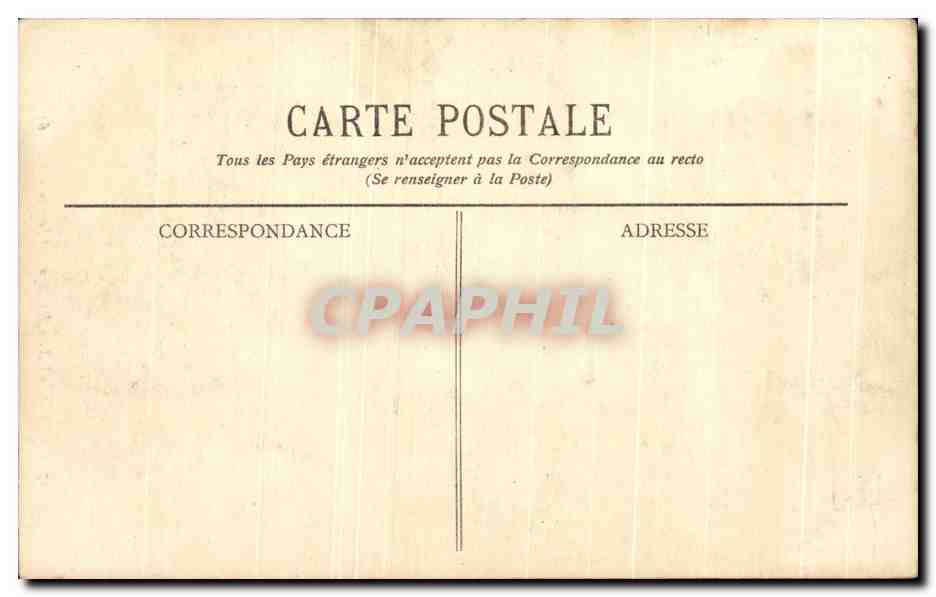 CPA Bordeaux Basilique St Seurin — Verso