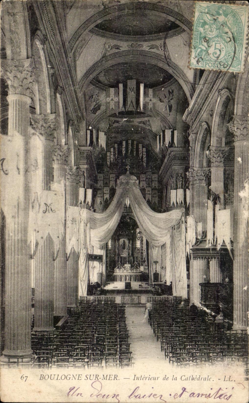 Boulogne-sur-Mer — Interior de la Catedral — LL. n°67