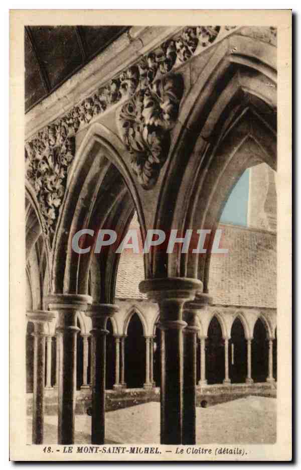 CPA Le Mont Saint Michel le Cloitre