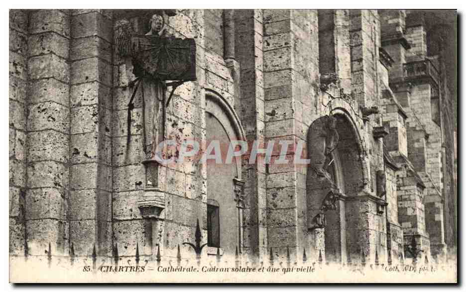 Chartres — Cathédrale. Cadrans solaire et dune qui vielle — Coitk, AD, pl. 1