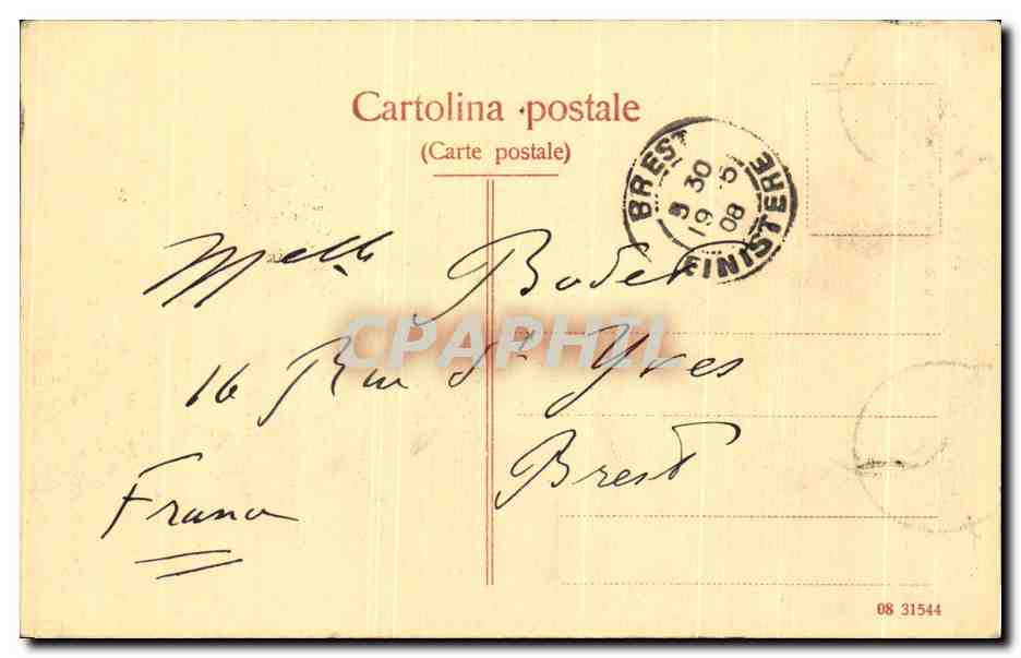 CPA Palermo Lato anistro della Cattedrale V — Rückseite