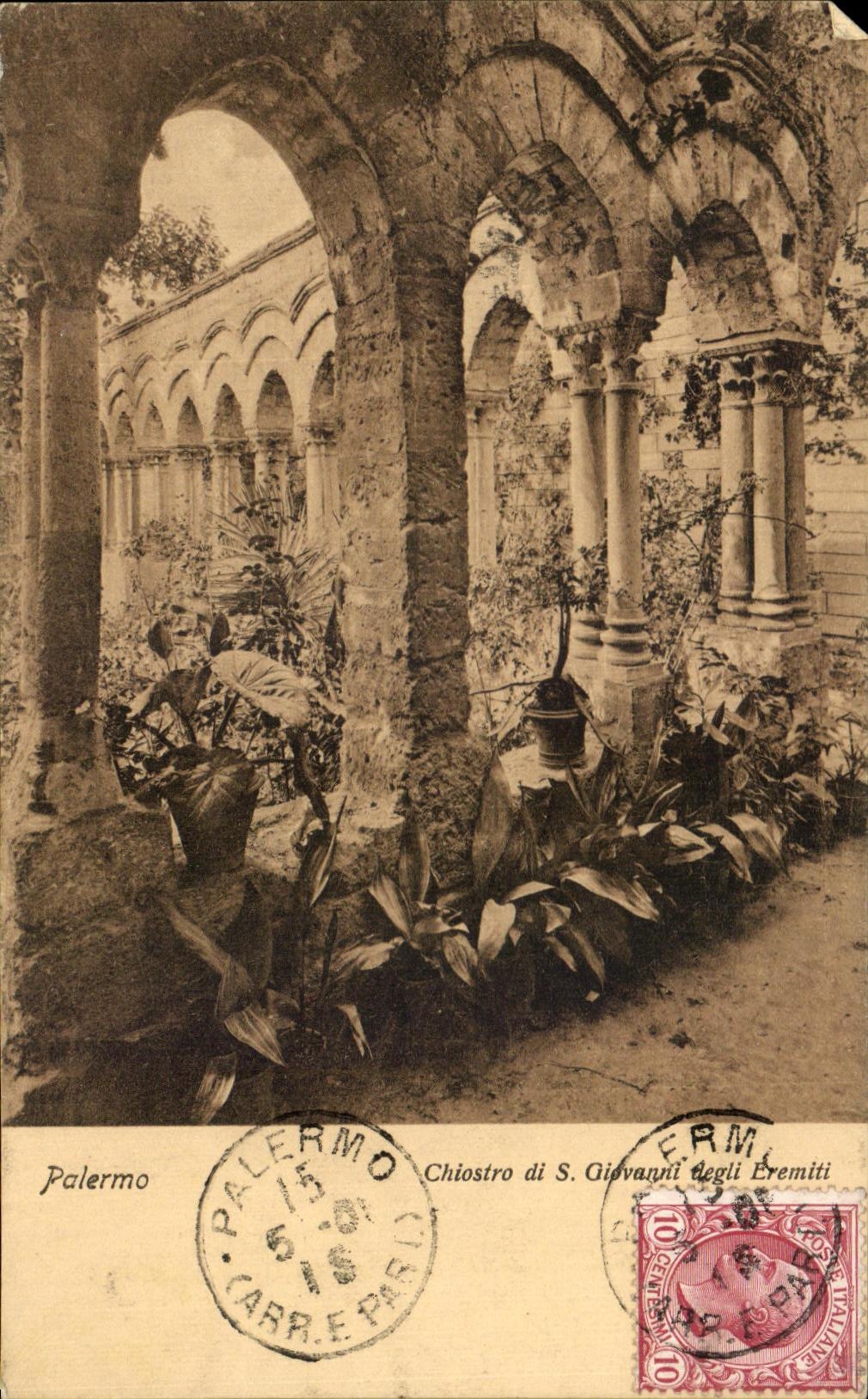 CPA Palemo Chiostro di S Giovanni degli Eremiti