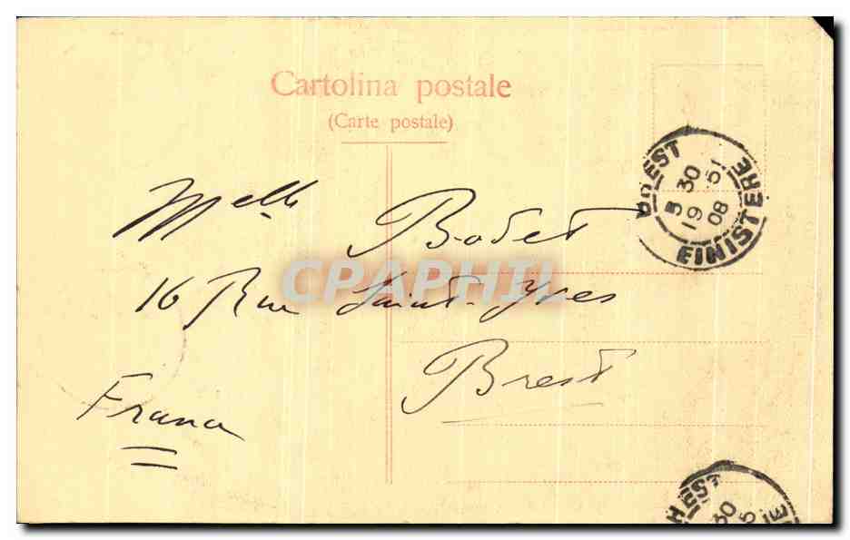 CPA Palemo Chiostro di S Giovanni degli Eremiti — Rückseite