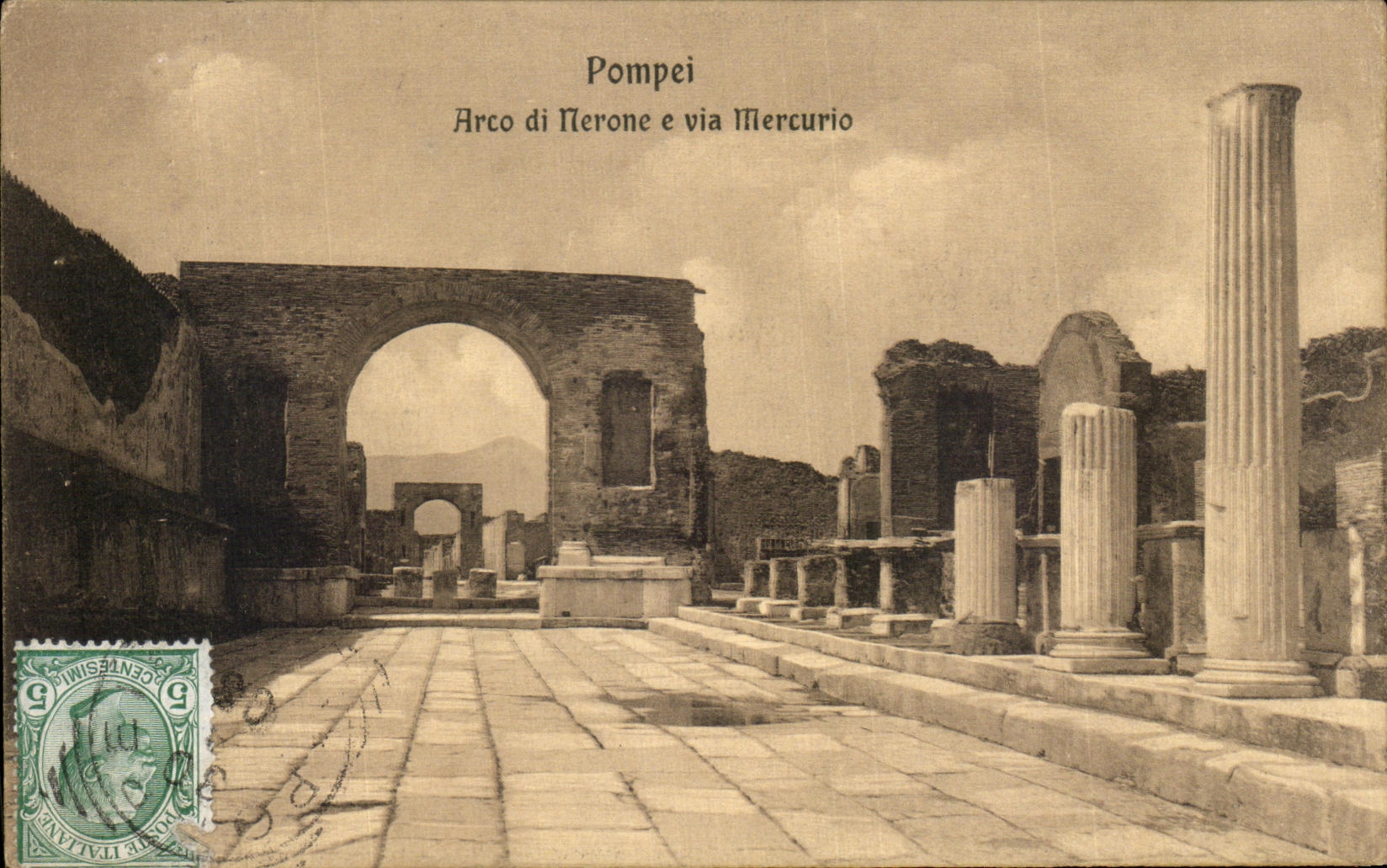 CPA Pompei Arco di Nerone e via Mercurio