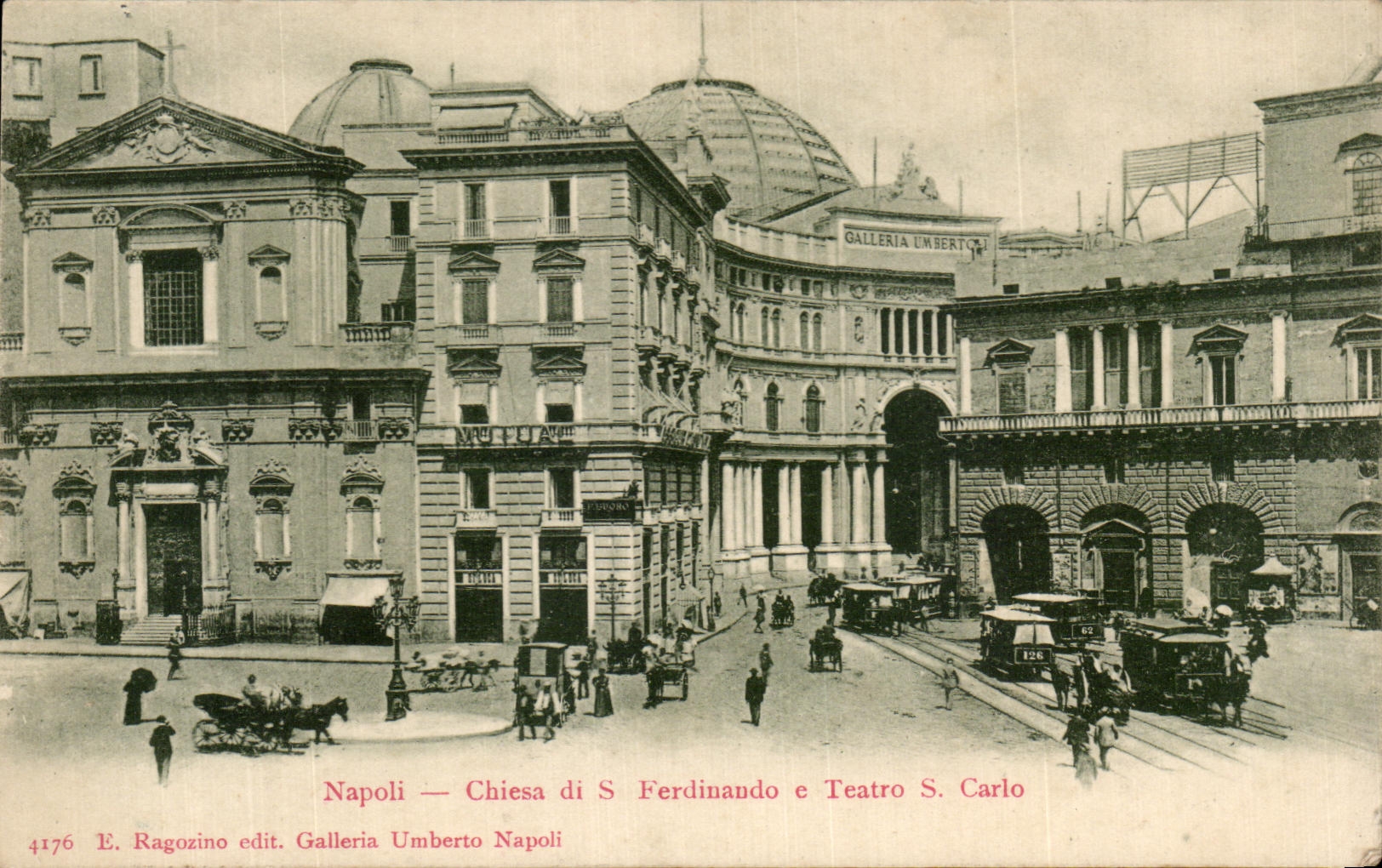 CPA Napoli Chiesa di Ferdinando e Teatro S Carlo 