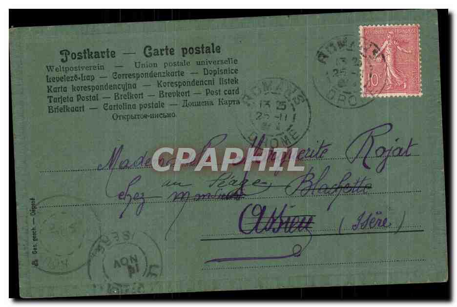 CPA Bateau  — Rückseite