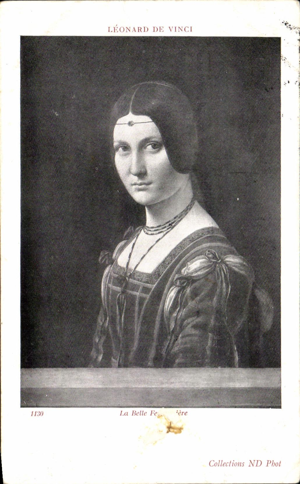 La Belle Ferronnière — Léonard de Vinci — Collections ND Phot, n° 1130