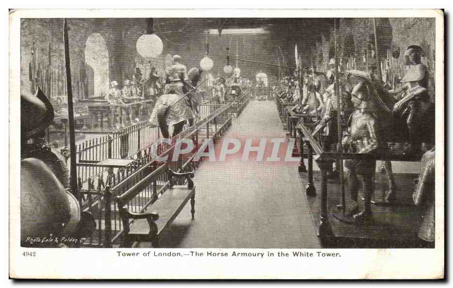 CPA Tower Of London The Horse Armoury In The White Tower