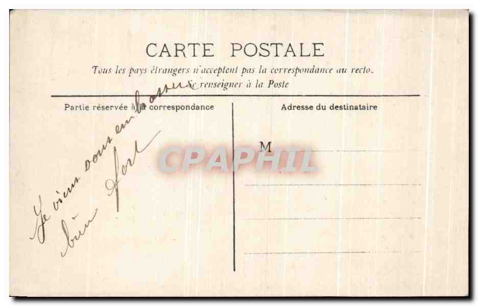 CARTE PHOTO Enfant Fille — Verso