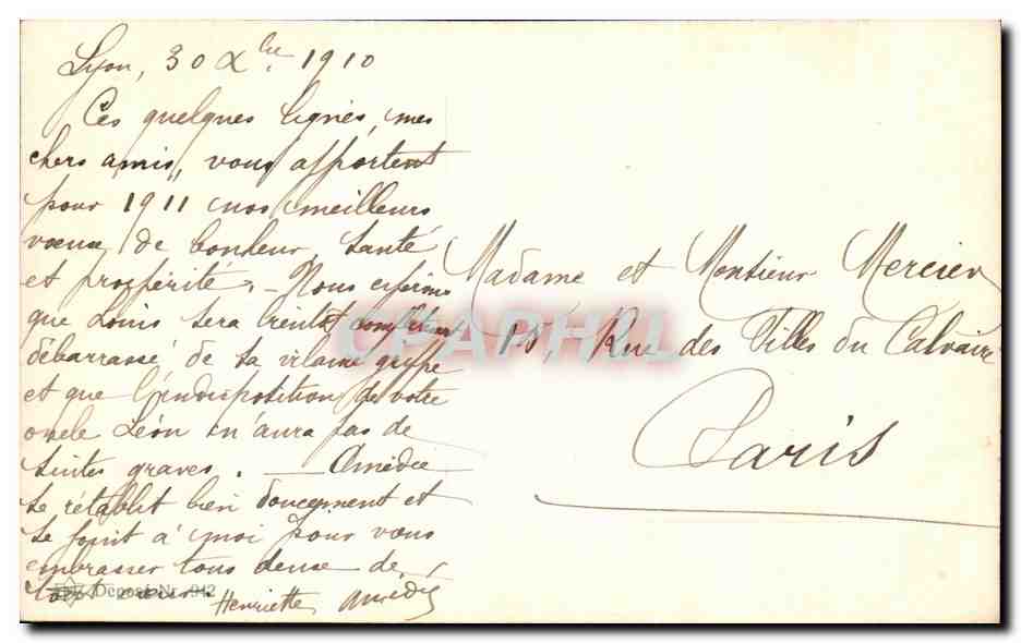 CPA Fantaisie Femme Cochons  — Verso