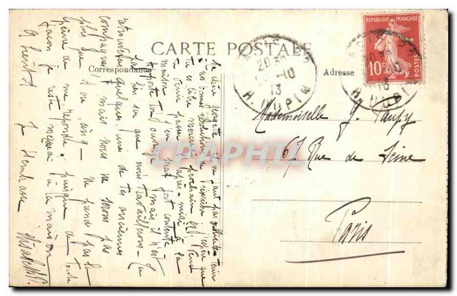 CPA Musee Du Luxembourg Bail La Menagere — Rückseite