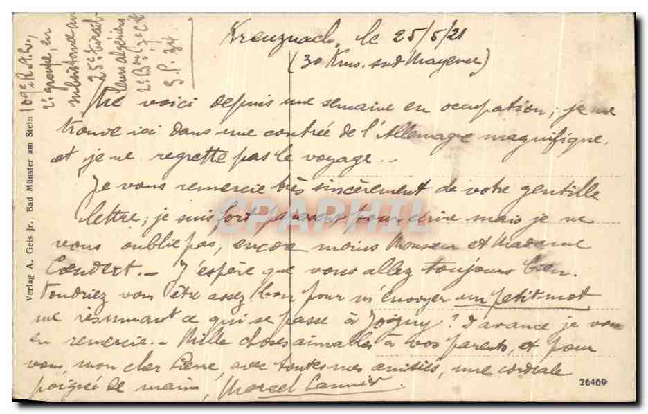 Bad Münster a. Stein — Brunnenhaus und Verwaltungsgebäude — éditeur non identifié, n° de série non visible — Rückseite