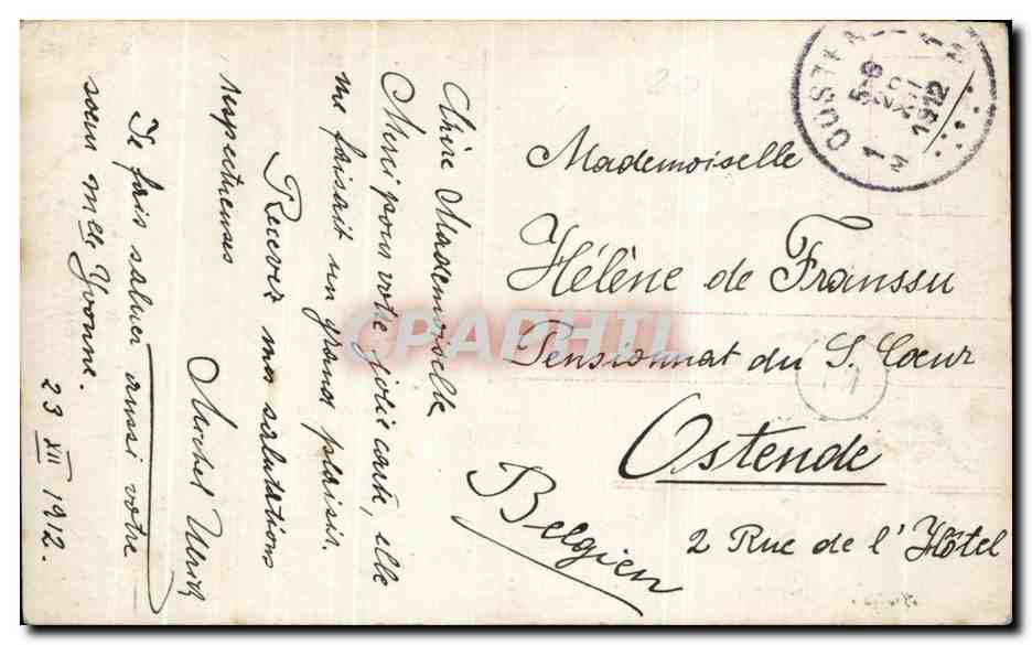 Kaiser Franz Joseph I. — geht zu Fuß zu seinem Stand — Hofphotograph A. Böger, Wien — Rückseite