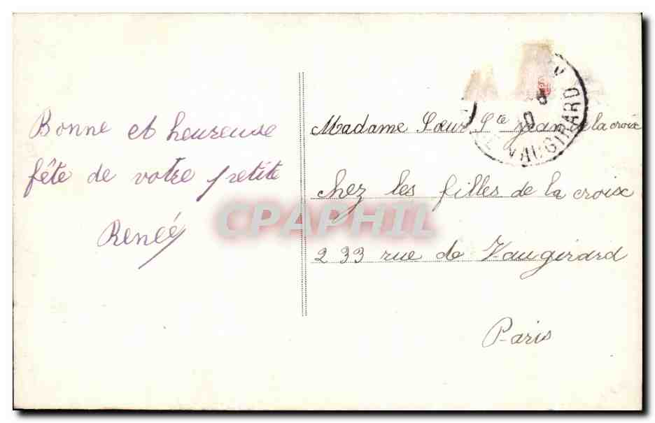 CPA Fantaisie Enfant Bonne Fete — Rückseite